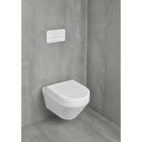 Vas WC suspendat Villeroy & Boch Architectura TwistFlush, CombiPack, cu capac SoftClose, alb alpin